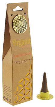 Räucherkegel Organic Sandelholz aus Indien